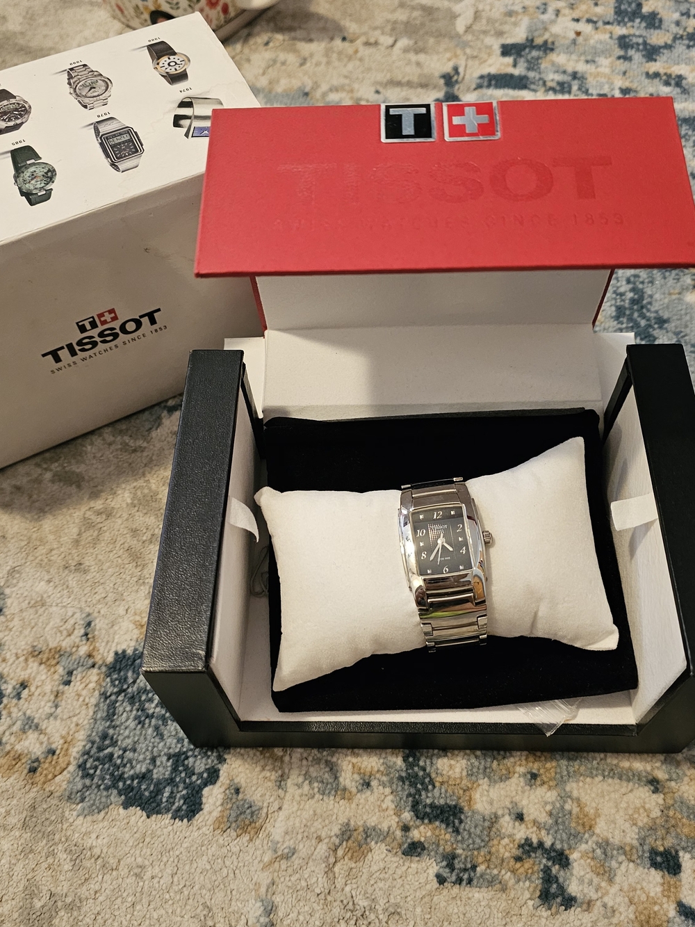 Tissot Swiss Made Women's Rectangular Watch – New Old Stock (NOS) – Original Box